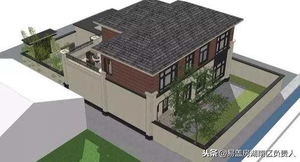 250平新中式別墅方案，有宅有院有車庫