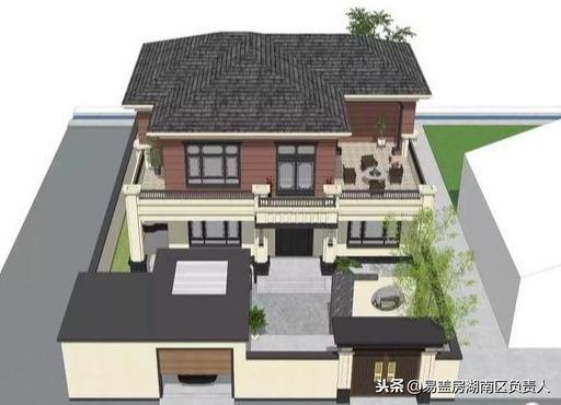 250平新中式別墅方案，有宅有院有車庫