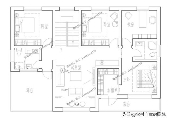 7款帶院子的二層別墅方案，庭院花池涼亭一個(gè)都不能少