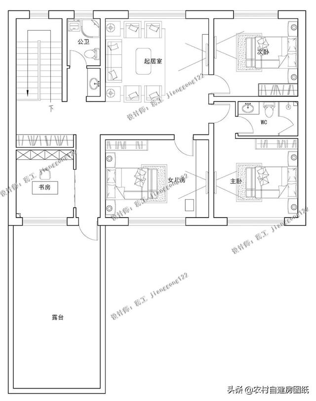 7款帶院子的二層別墅方案，庭院花池涼亭一個(gè)都不能少