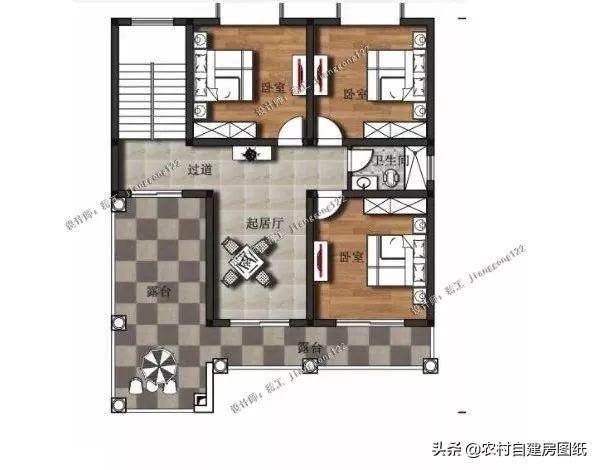 7款帶院子的二層別墅方案，庭院花池涼亭一個(gè)都不能少