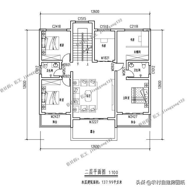 7款帶院子的二層別墅方案，庭院花池涼亭一個(gè)都不能少