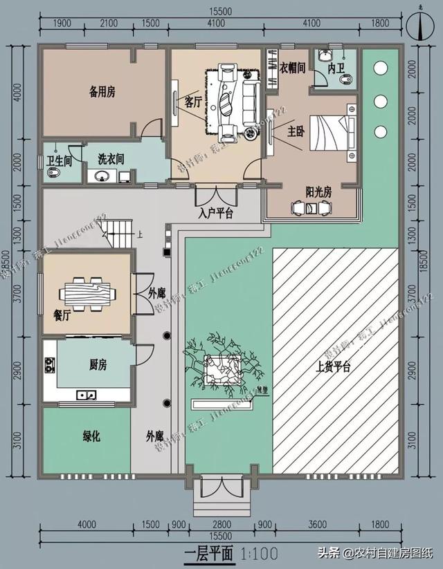 7款帶院子的二層別墅方案，庭院花池涼亭一個(gè)都不能少