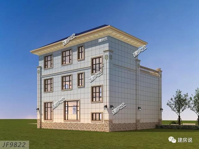 面寬12米的復(fù)式樓設(shè)計(jì)圖，挑空大客廳