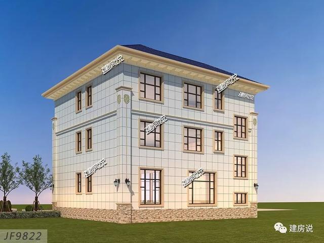 面寬12米的復(fù)式樓設(shè)計(jì)圖，挑空大客廳