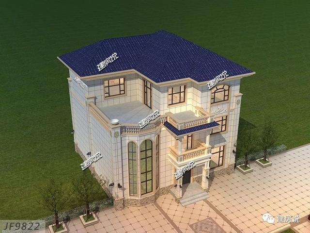 面寬12米的復(fù)式樓設(shè)計(jì)圖，挑空大客廳