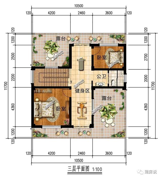 面寬11米中國風(fēng)徽派自建房別墅方案，適合鄉(xiāng)村建