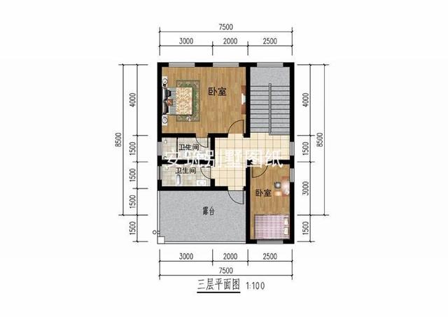 60平方米三層自建房別墅戶型設(shè)計(jì)，不要嘲笑我面積小，實(shí)用性很高