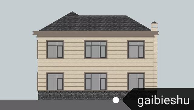 河南自建現(xiàn)代二層別墅戶型設(shè)計圖，3廳5臥