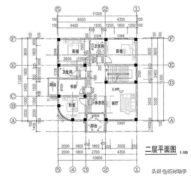 6款120平方農(nóng)村別墅戶型，2、3層的都有