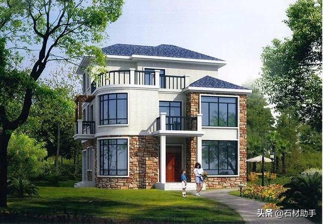 6款120平方農(nóng)村別墅戶型，2、3層的都有