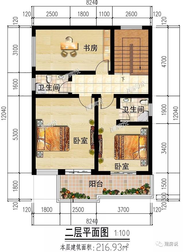 3款占地八九十平的農(nóng)村自建小樓別墅圖，戶型很贊