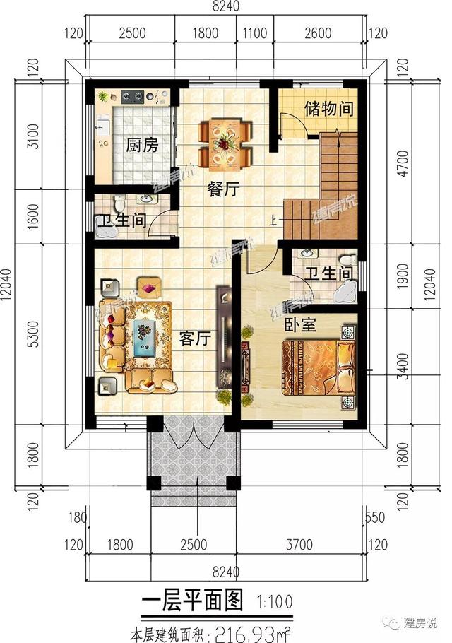 3款占地八九十平的農(nóng)村自建小樓別墅圖，戶型很贊