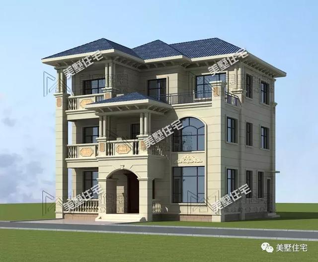 占地125平的七居室3層豪宅設計圖，人多也夠住