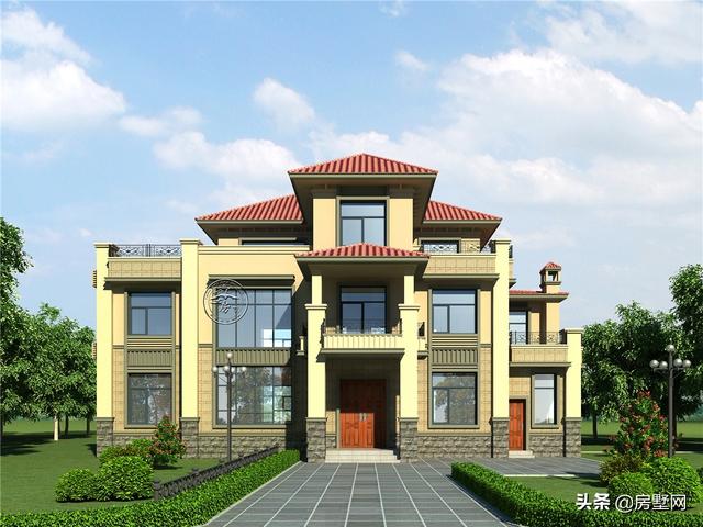 層次感超好的三層歐式別墅設(shè)計(jì)戶(hù)，多種戶(hù)型可選擇