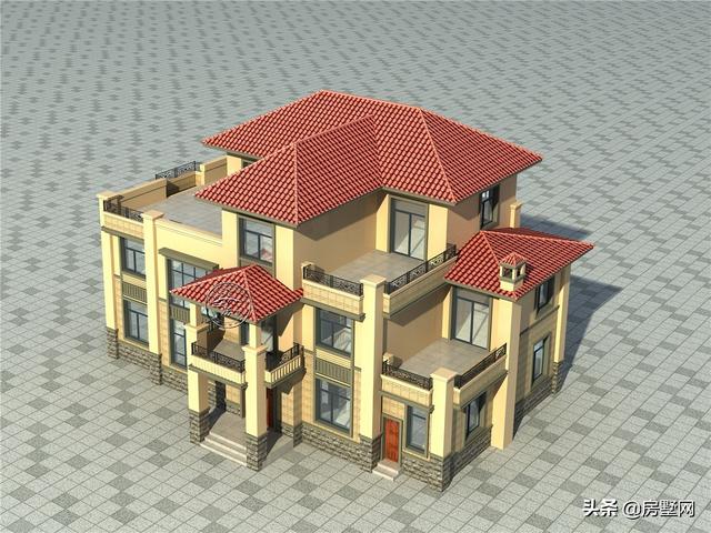 層次感超好的三層歐式別墅設(shè)計(jì)戶(hù)，多種戶(hù)型可選擇