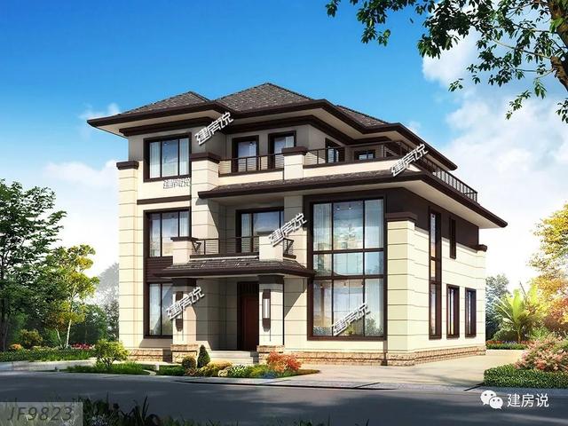 面寬12米的新中式復(fù)式樓誰圖，低調(diào)奢華有內(nèi)涵