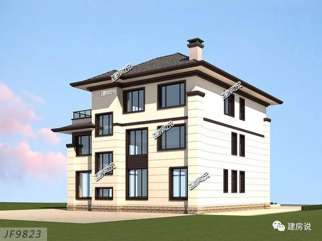 面寬12米的新中式復(fù)式樓誰圖，低調(diào)奢華有內(nèi)涵