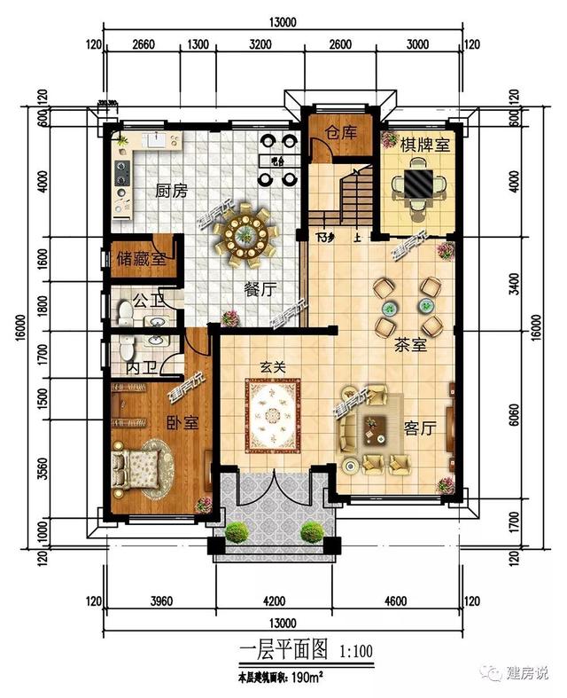 面寬12米的新中式復(fù)式樓誰圖，低調(diào)奢華有內(nèi)涵