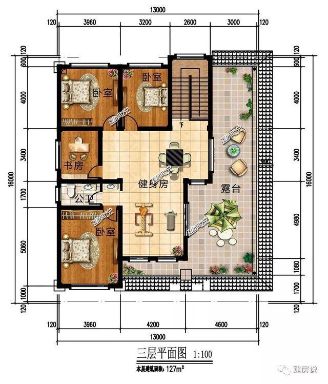 面寬12米的新中式復(fù)式樓誰圖，低調(diào)奢華有內(nèi)涵