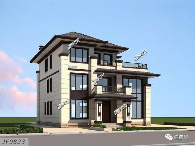 面寬12米的新中式復(fù)式樓誰圖，低調(diào)奢華有內(nèi)涵