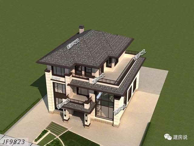 面寬12米的新中式復(fù)式樓誰圖，低調(diào)奢華有內(nèi)涵