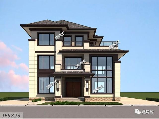 面寬12米的新中式復(fù)式樓誰圖，低調(diào)奢華有內(nèi)涵