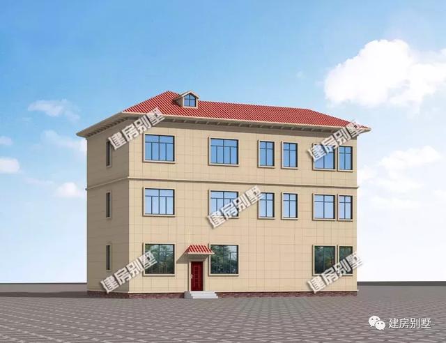 帶大堂屋和涼亭設(shè)計(jì)的農(nóng)村自建房圖，豪宅標(biāo)準(zhǔn)設(shè)計(jì)