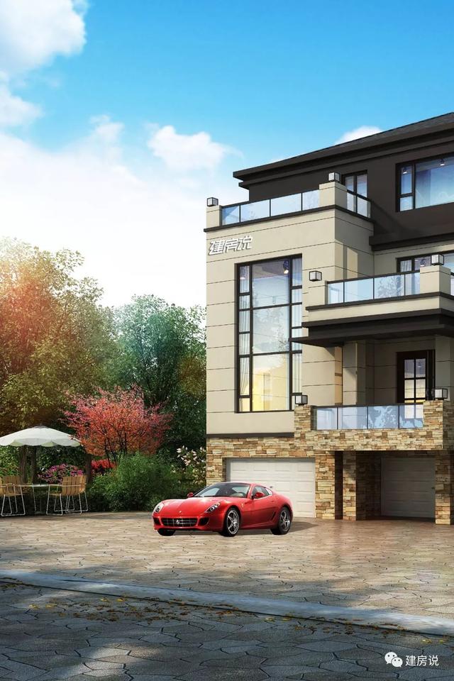 面寬12米占地130平的新中式自建房戶型圖，四層大套房不錯(cuò)