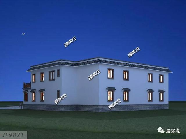 新中式平屋頂四合院別墅，可以出租可以做民宿