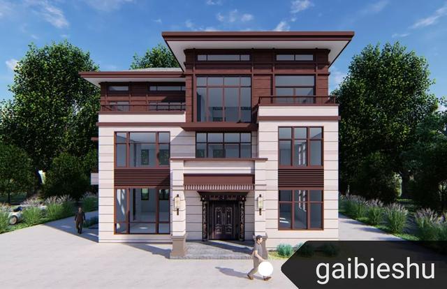 16.3m×12.3m三層平屋頂別墅設(shè)計(jì)，框架結(jié)構(gòu)