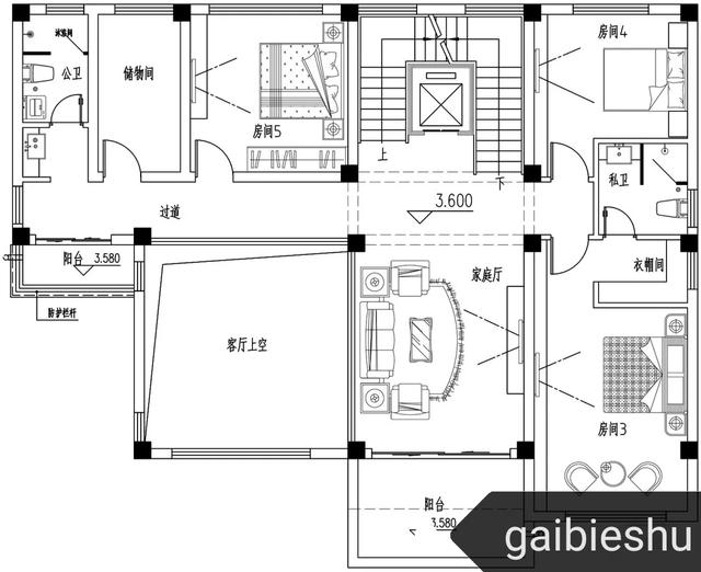 16.3m×12.3m三層平屋頂別墅設(shè)計(jì)，框架結(jié)構(gòu)