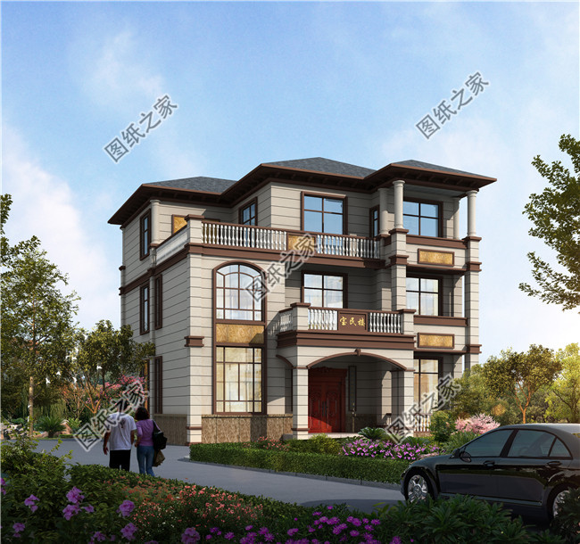 南方新農(nóng)村房屋設計圖紙（含效果圖），三層住宅設計圖紙