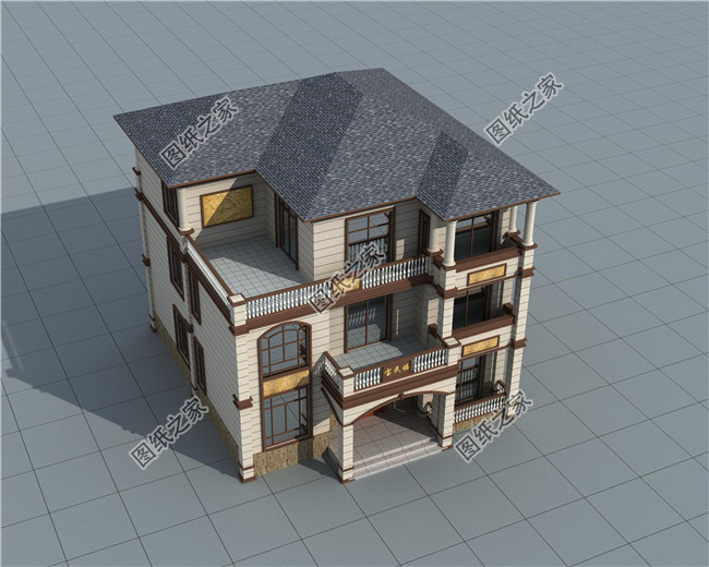 南方新農(nóng)村房屋設計圖紙（含效果圖），三層住宅設計圖紙