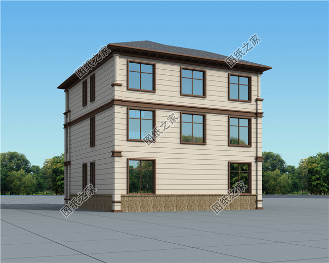 南方新農(nóng)村房屋設計圖紙（含效果圖），三層住宅設計圖紙