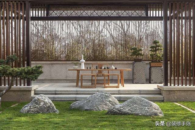 300平中式大別墅實(shí)拍圖，超大庭院像小公園