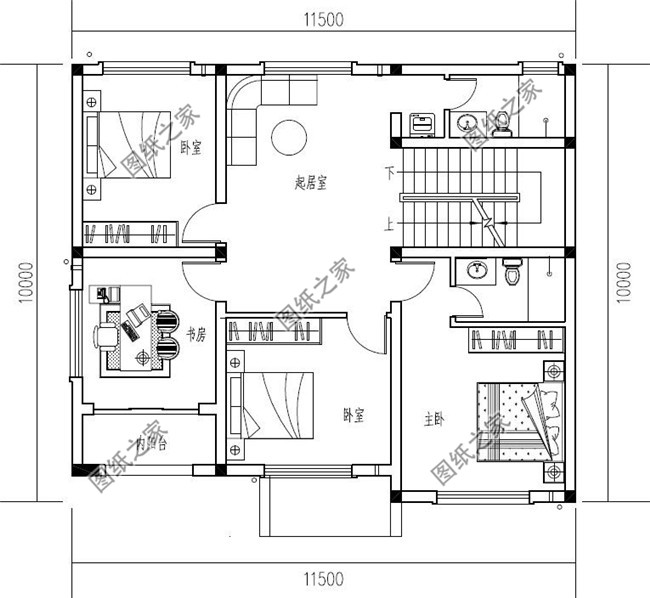 南方新農(nóng)村三層樓房設計圖紙，帶房屋效果圖