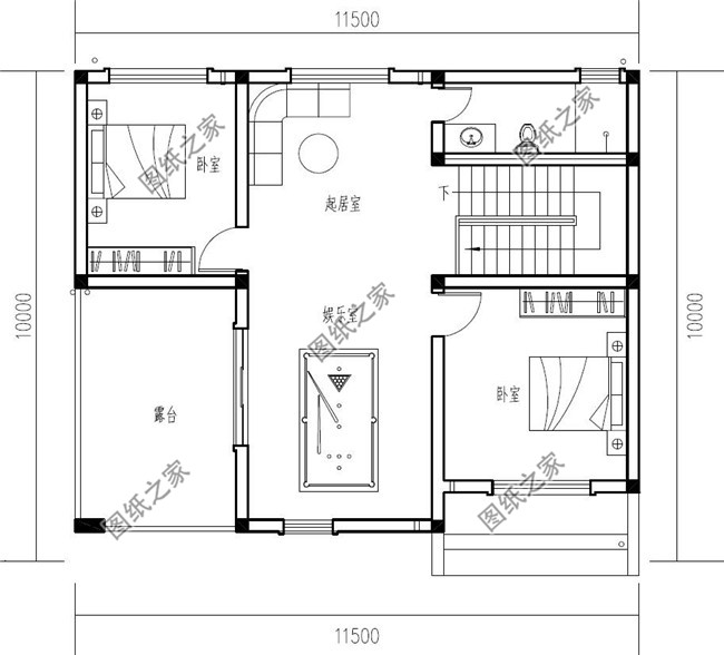 南方新農(nóng)村三層樓房設計圖紙，帶房屋效果圖