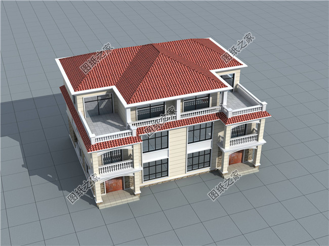 最新三層別墅設(shè)計(jì)圖，歐式雙拼奢華大氣