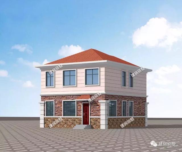 2棟精致小戶型農(nóng)村房子戶型圖，造價(jià)比較低