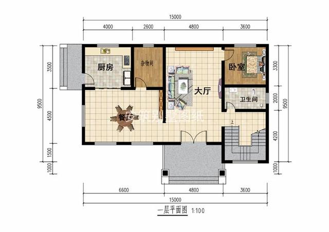 開間15米鄉(xiāng)村二層自建房樓戶型圖，主體造價25萬