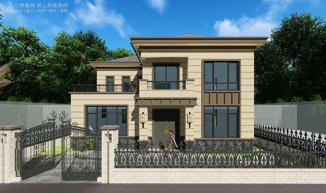 河南南陽二層新中式別墅設(shè)計圖，戶型實(shí)用