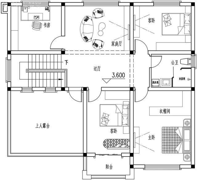 河南南陽二層新中式別墅設(shè)計圖，戶型實(shí)用