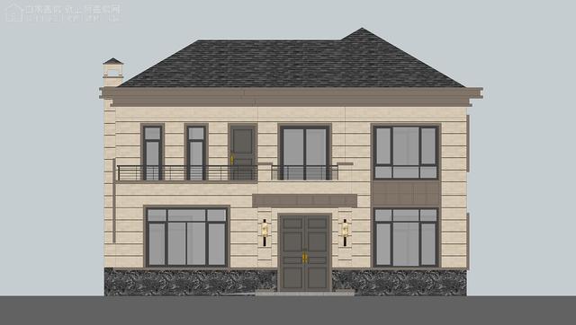 河南南陽二層新中式別墅設(shè)計圖，戶型實(shí)用