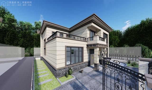 河南南陽二層新中式別墅設(shè)計圖，戶型實(shí)用