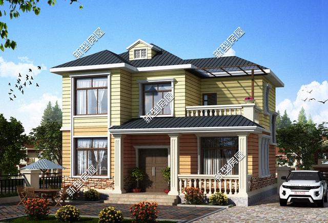 9套農(nóng)村老百姓自建房子的戶型圖，一層、二層都有