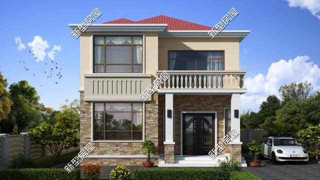 9套農(nóng)村老百姓自建房子的戶型圖，一層、二層都有