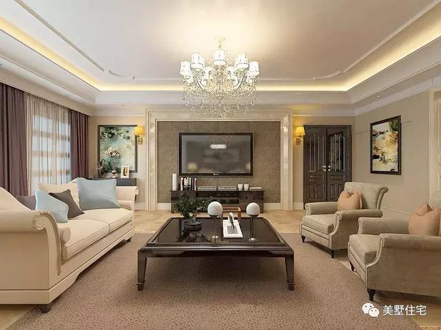 占地147平的簡歐4間二層別墅戶型方案，樓梯有特色