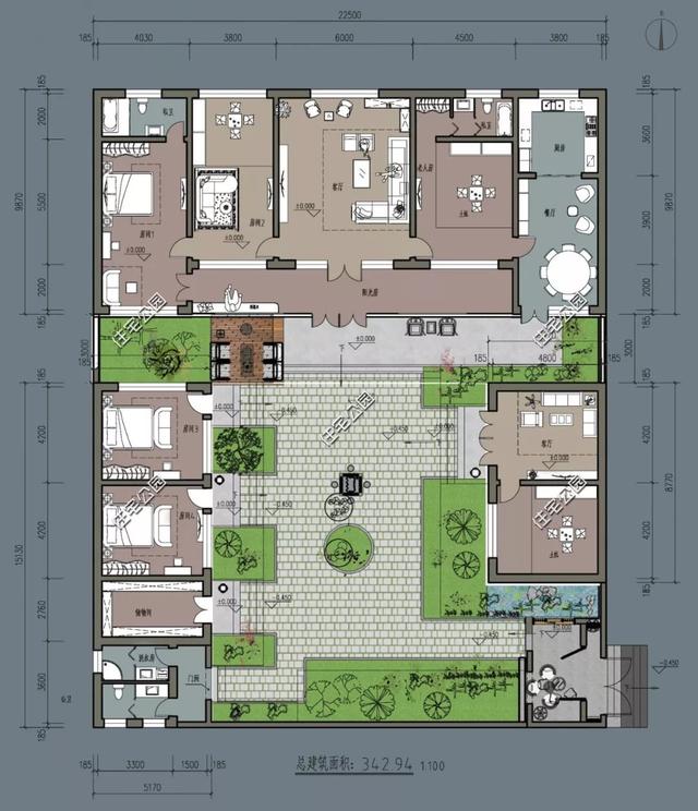 農(nóng)村自建房子戶型大全，中式、合院、歐式、平屋頂、坡屋頂應(yīng)有盡有