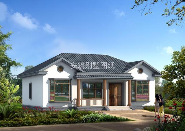 占地15平左右一層平層房屋戶型圖，不到20萬就能建一棟